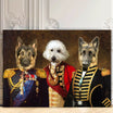 3 Pets - Custom Vintage Pet Portrait - Lola & Pops