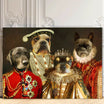 4 Pets - Custom Vintage Pet Portrait - Lola & Pops