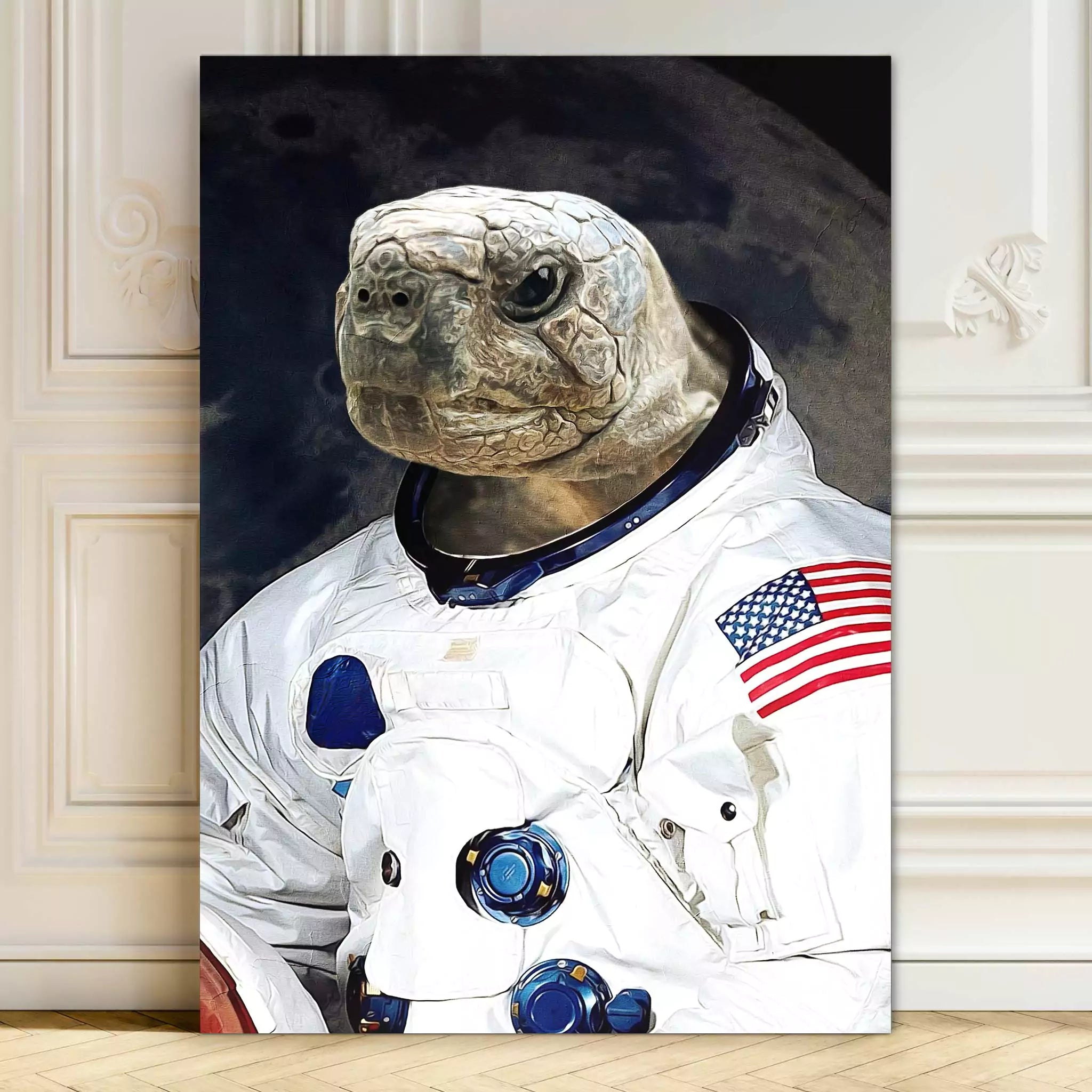 Astronaut - Custom Vintage Pet Portrait - Lola & Pops