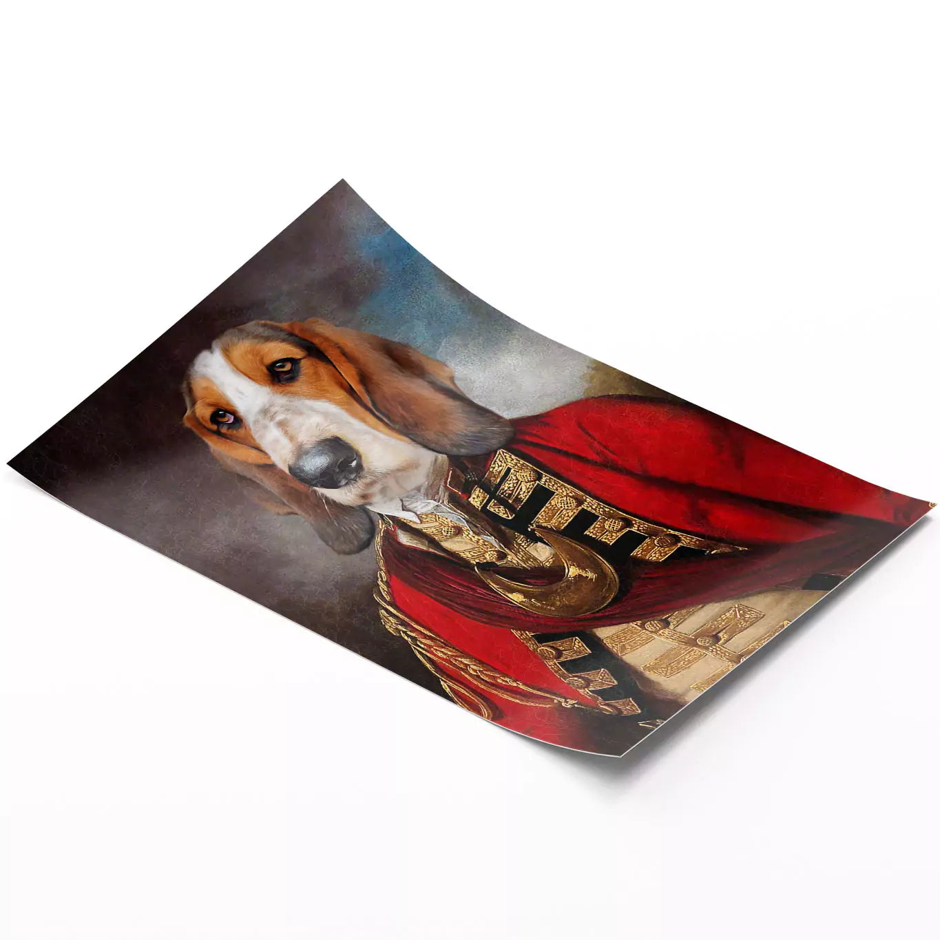 Colonel dog portrait unframed