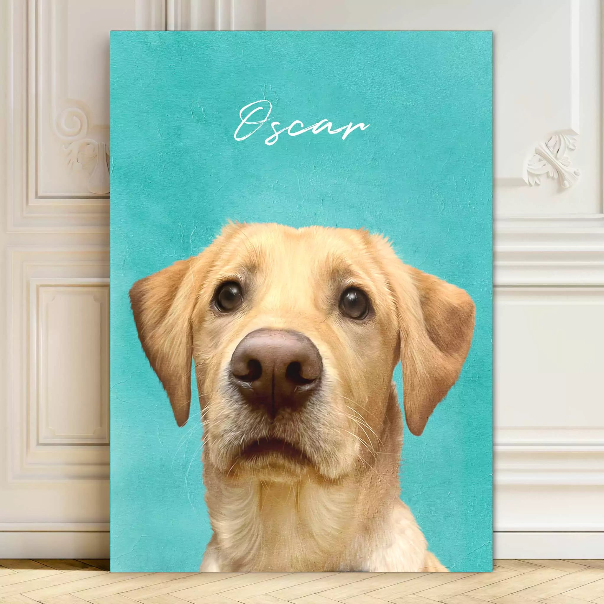 colourful modern pet portrait