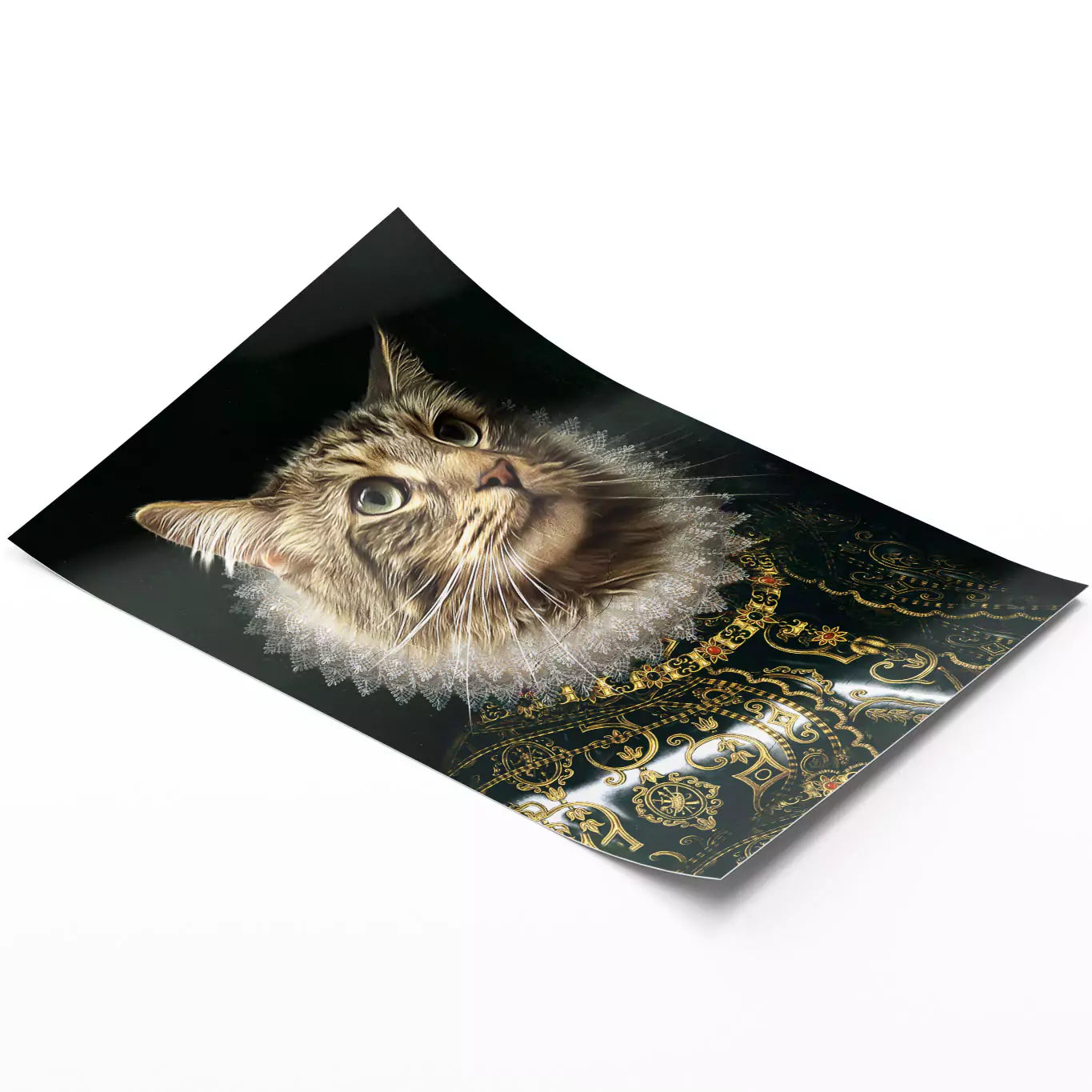Duke cat portrait unframed