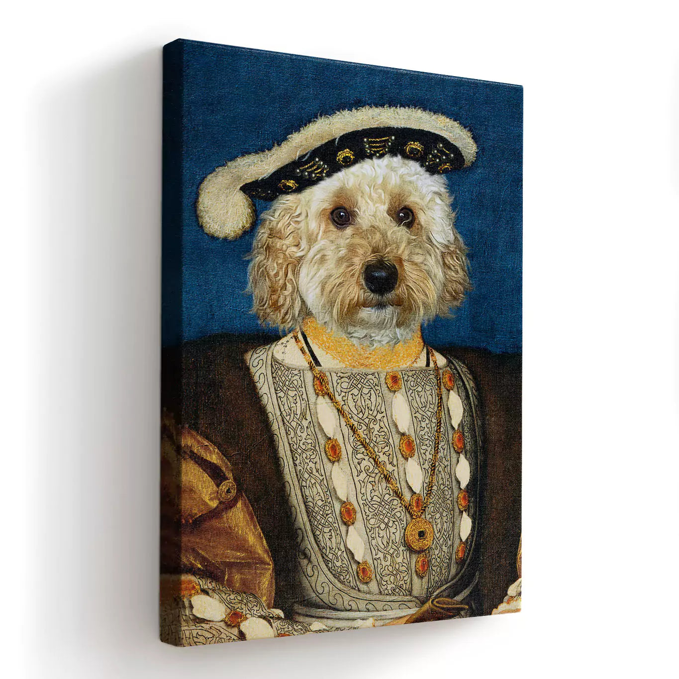 king Henry dog canvas