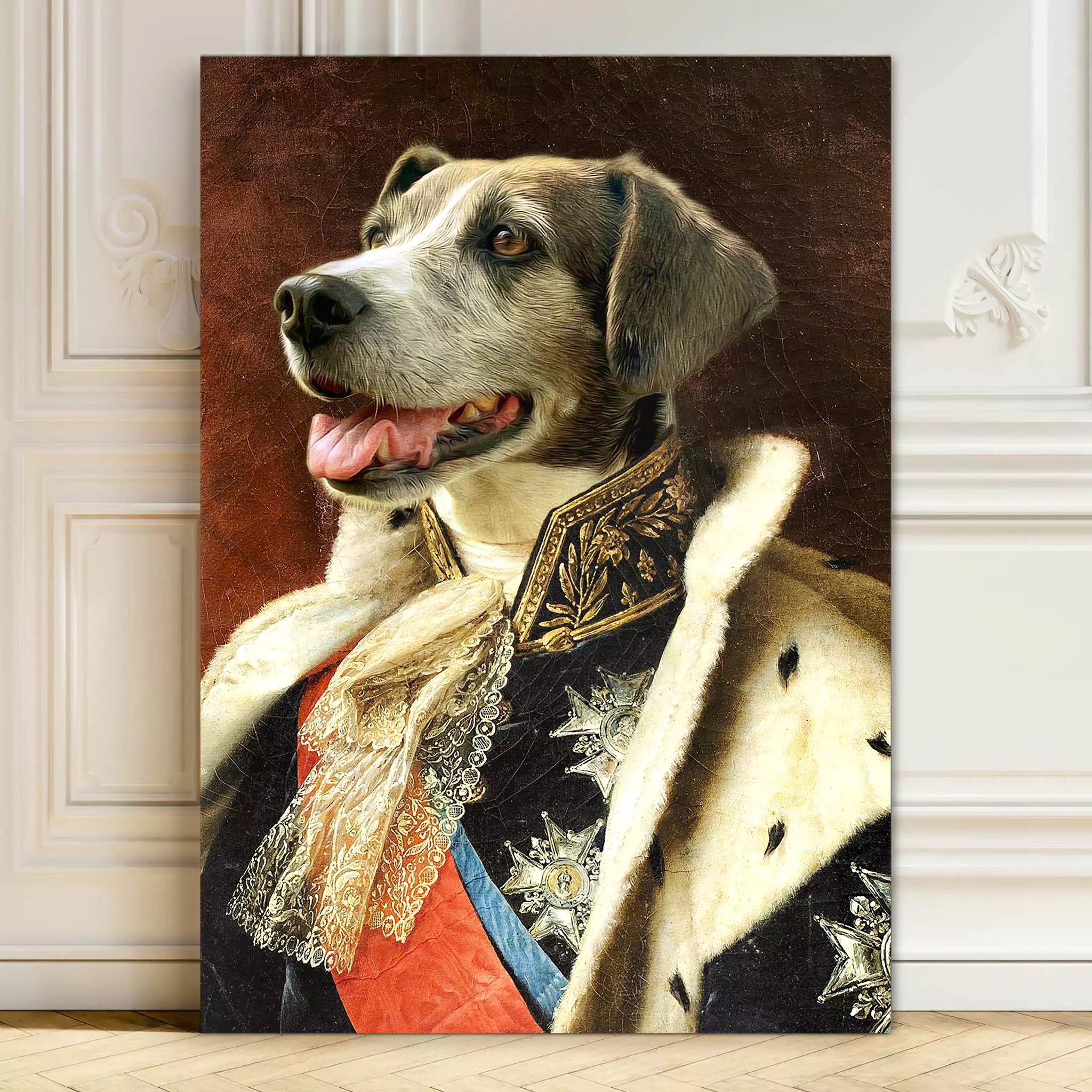 King - Custom Vintage Pet Portrait - Lola & Pops