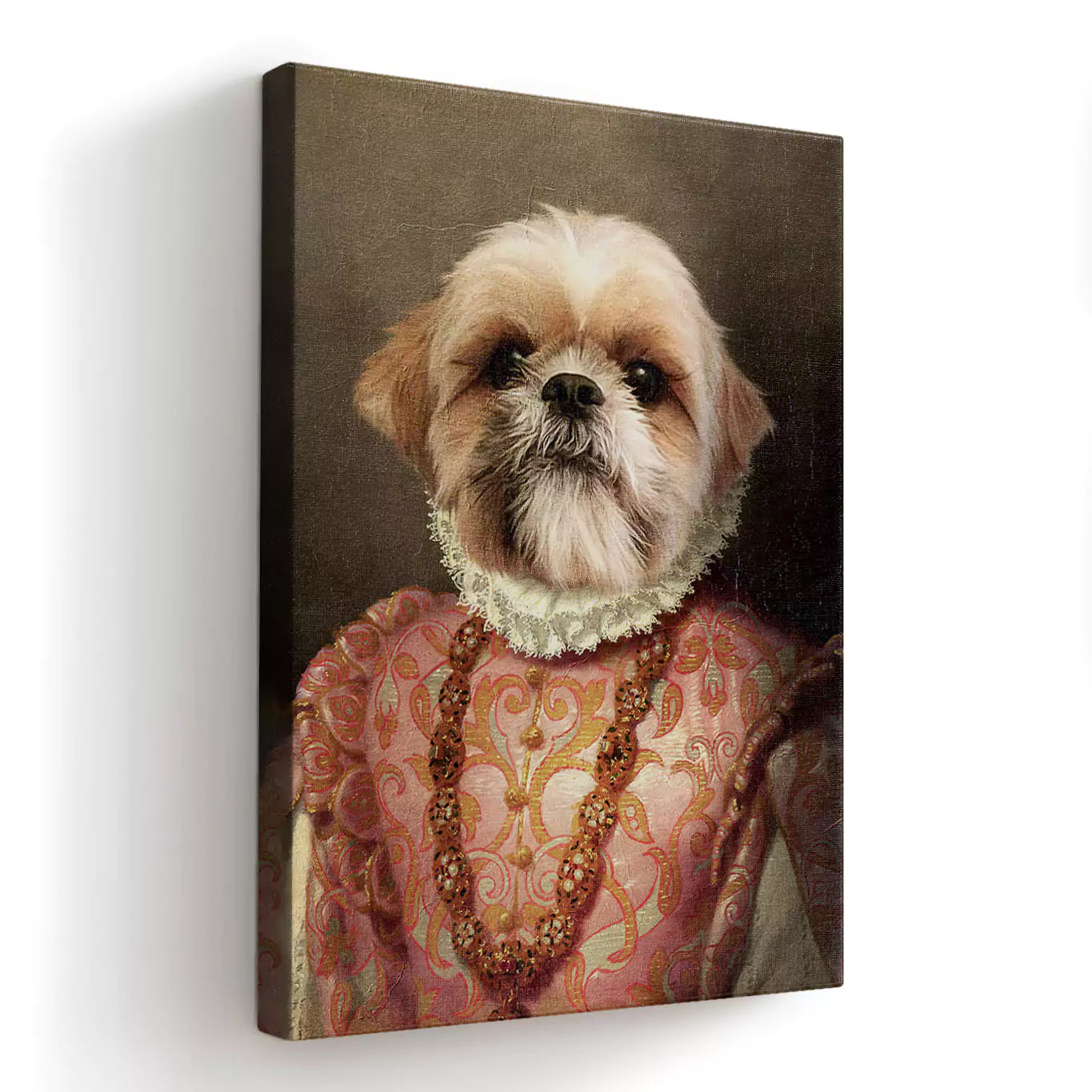 Princess in pink - Custom Vintage Pet Portrait - Lola & Pops