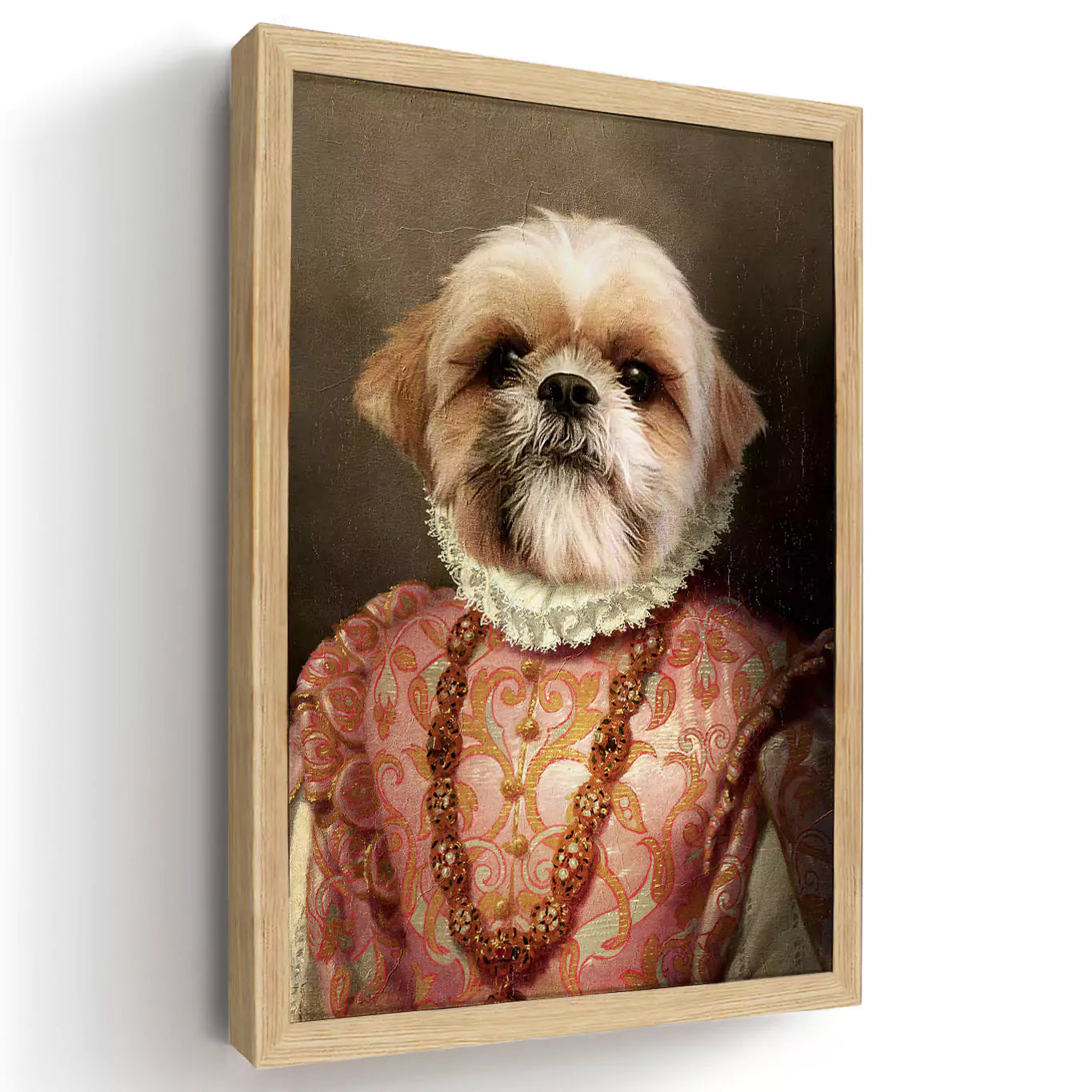 Princess in pink - Custom Vintage Pet Portrait - Lola & Pops