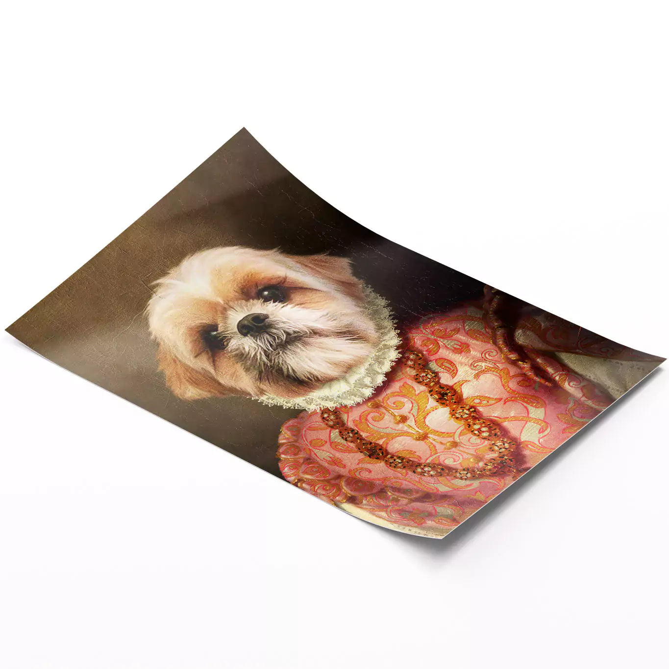 Princess in pink - Custom Vintage Pet Portrait - Lola & Pops