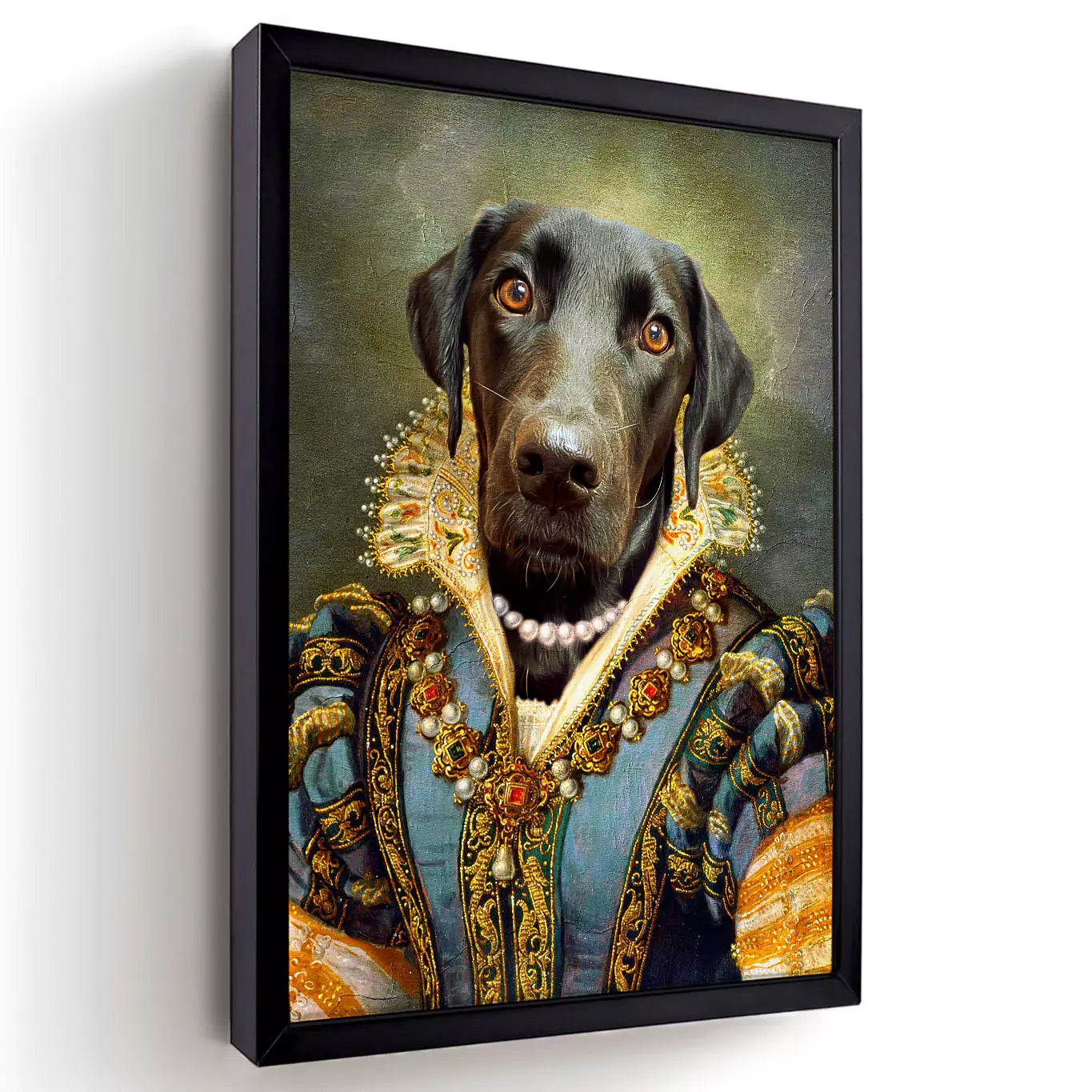 Queen Marie - Custom Vintage Pet Portrait - Lola & Pops
