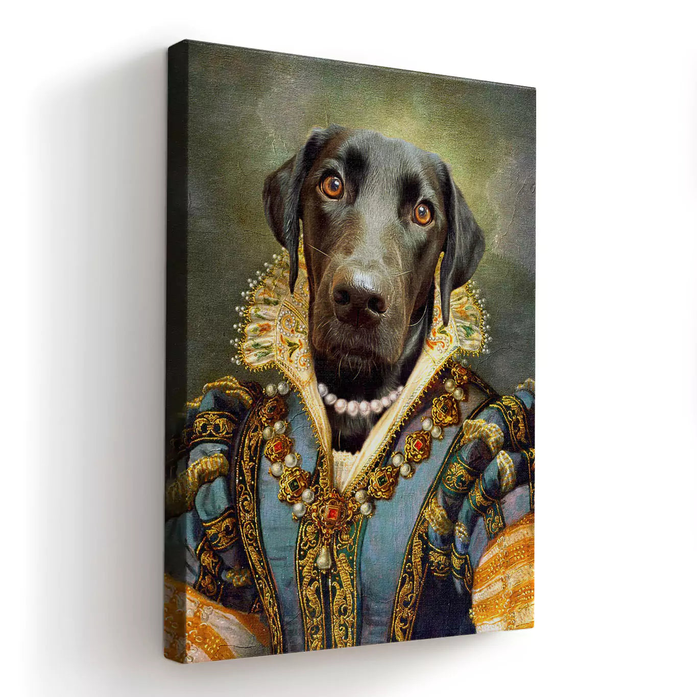 Queen Marie - Custom Vintage Pet Portrait - Lola & Pops