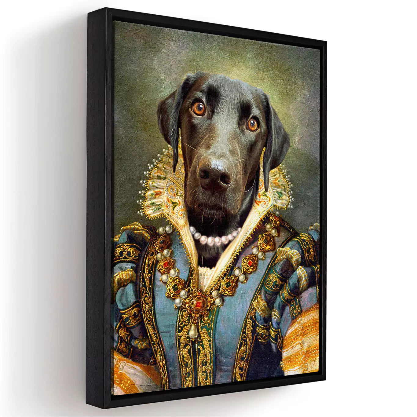 Queen Marie - Custom Vintage Pet Portrait - Lola & Pops