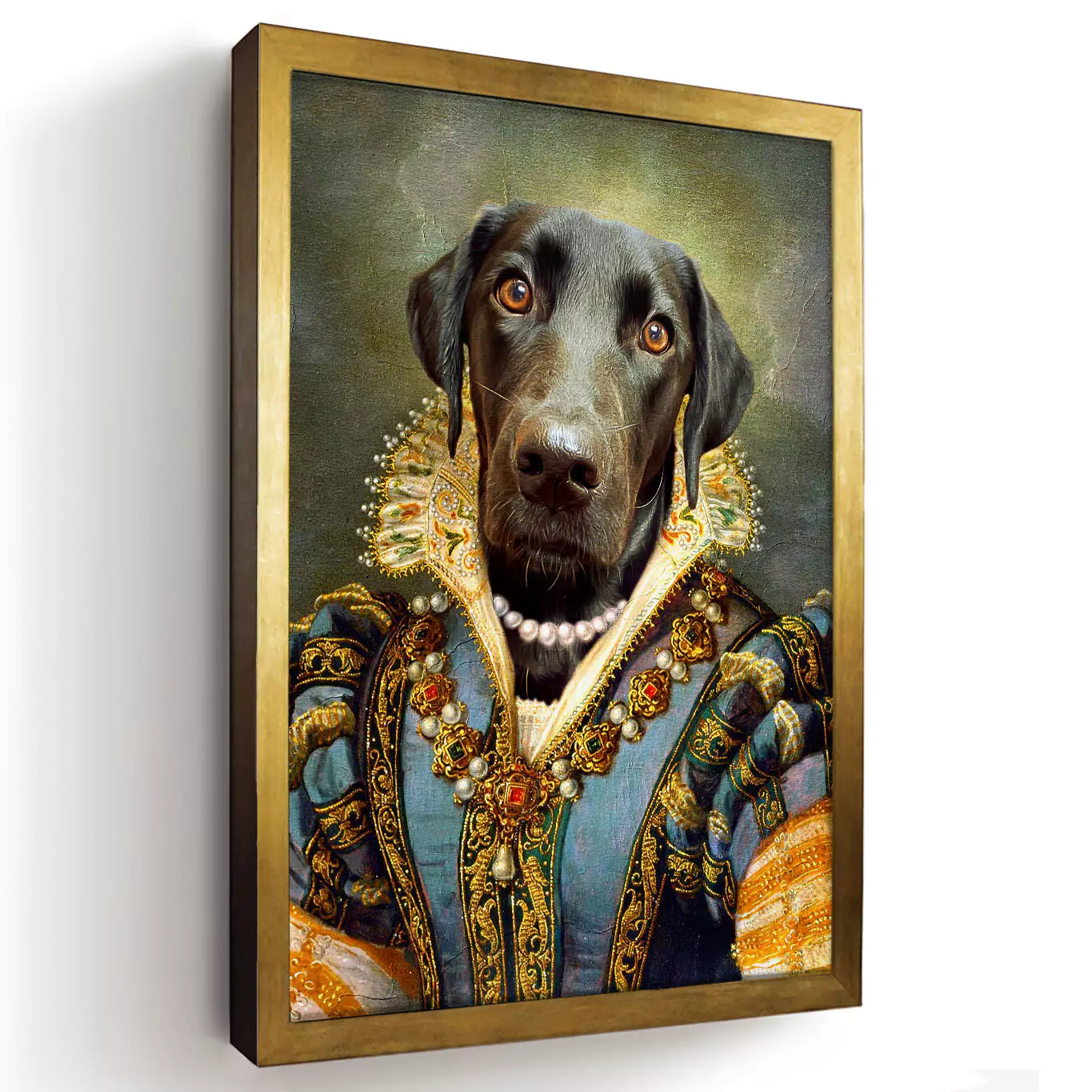 Queen Marie - Custom Vintage Pet Portrait - Lola & Pops
