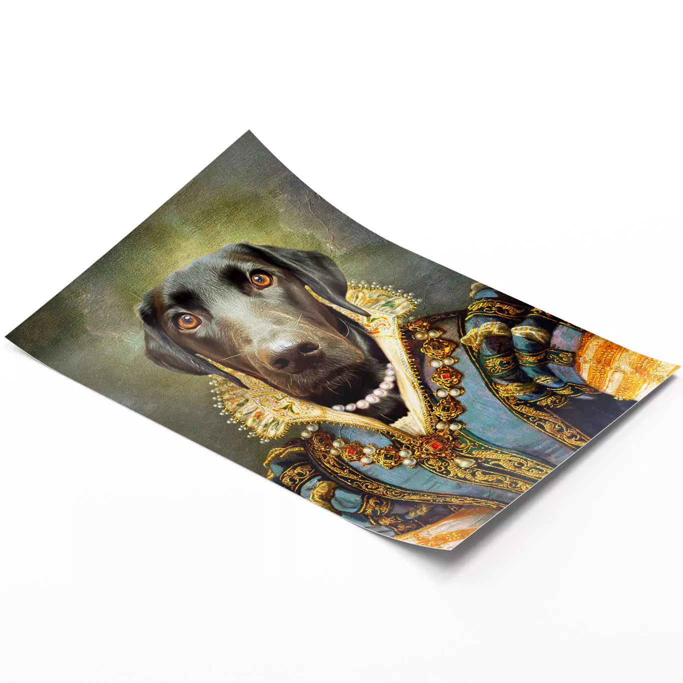 Queen Marie - Custom Vintage Pet Portrait - Lola & Pops