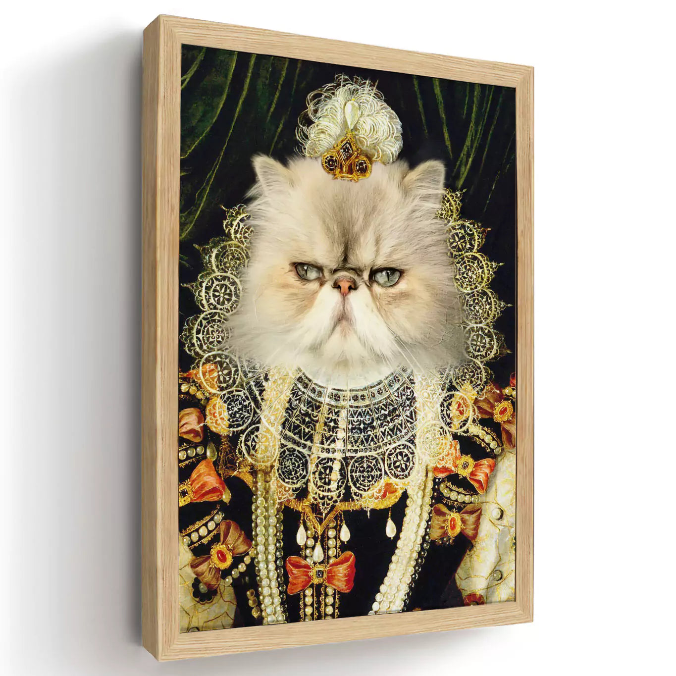 Queen Pops - Custom Vintage Pet Portrait - Lola & Pops
