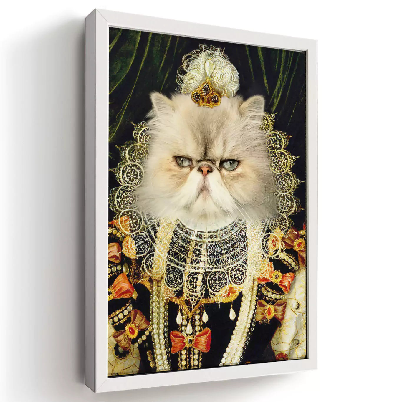 Queen Pops - Custom Vintage Pet Portrait - Lola & Pops