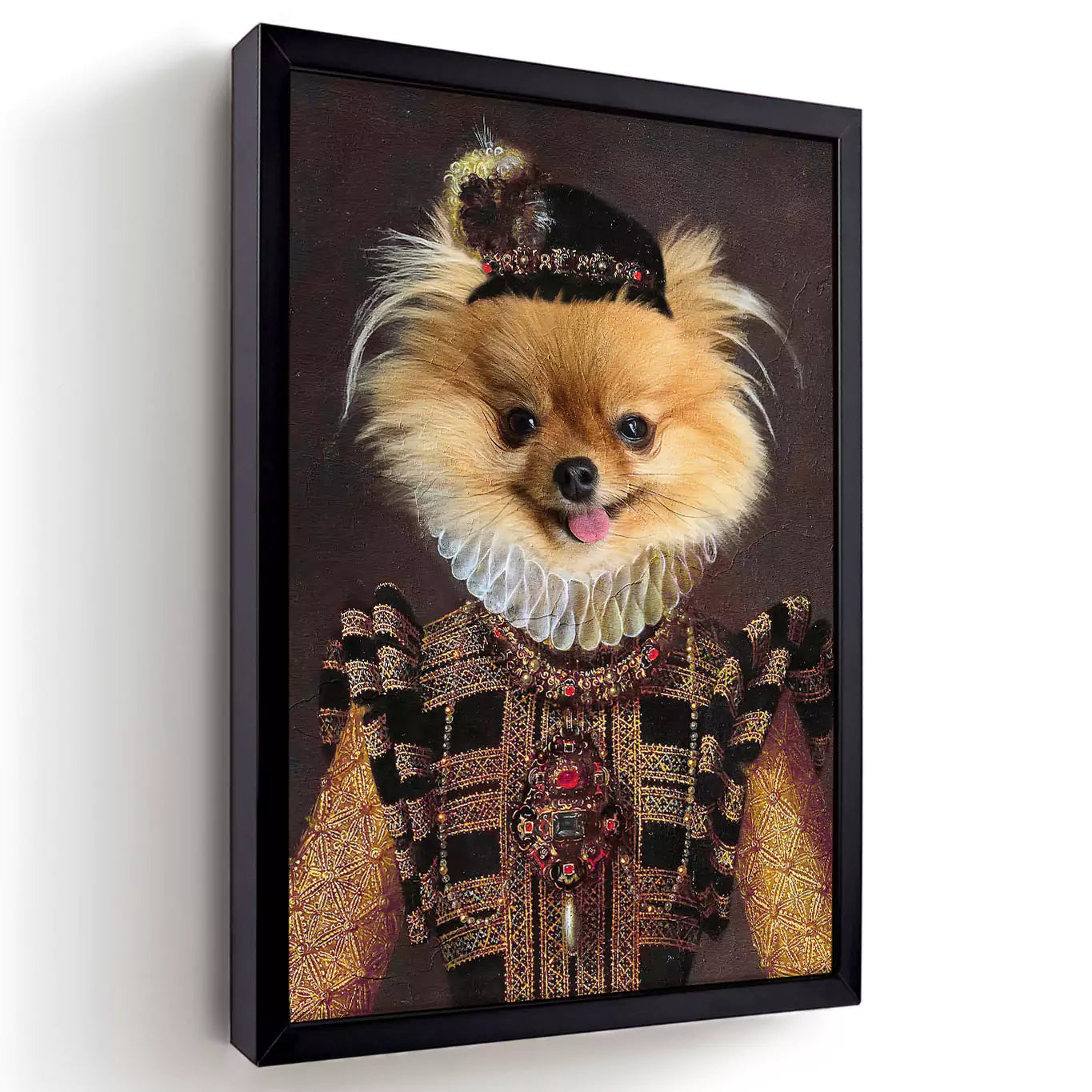 The Dame - Custom Vintage Pet Portrait - Lola & Pops