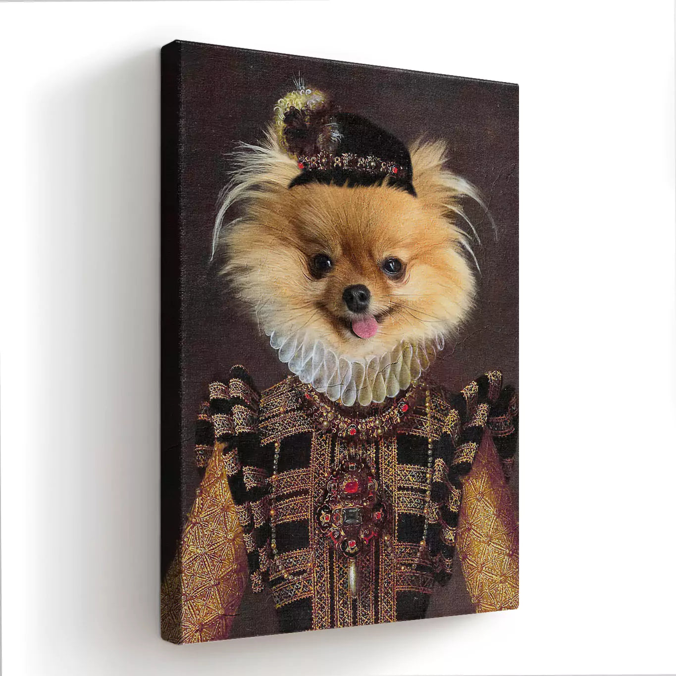 The Dame - Custom Vintage Pet Portrait - Lola & Pops