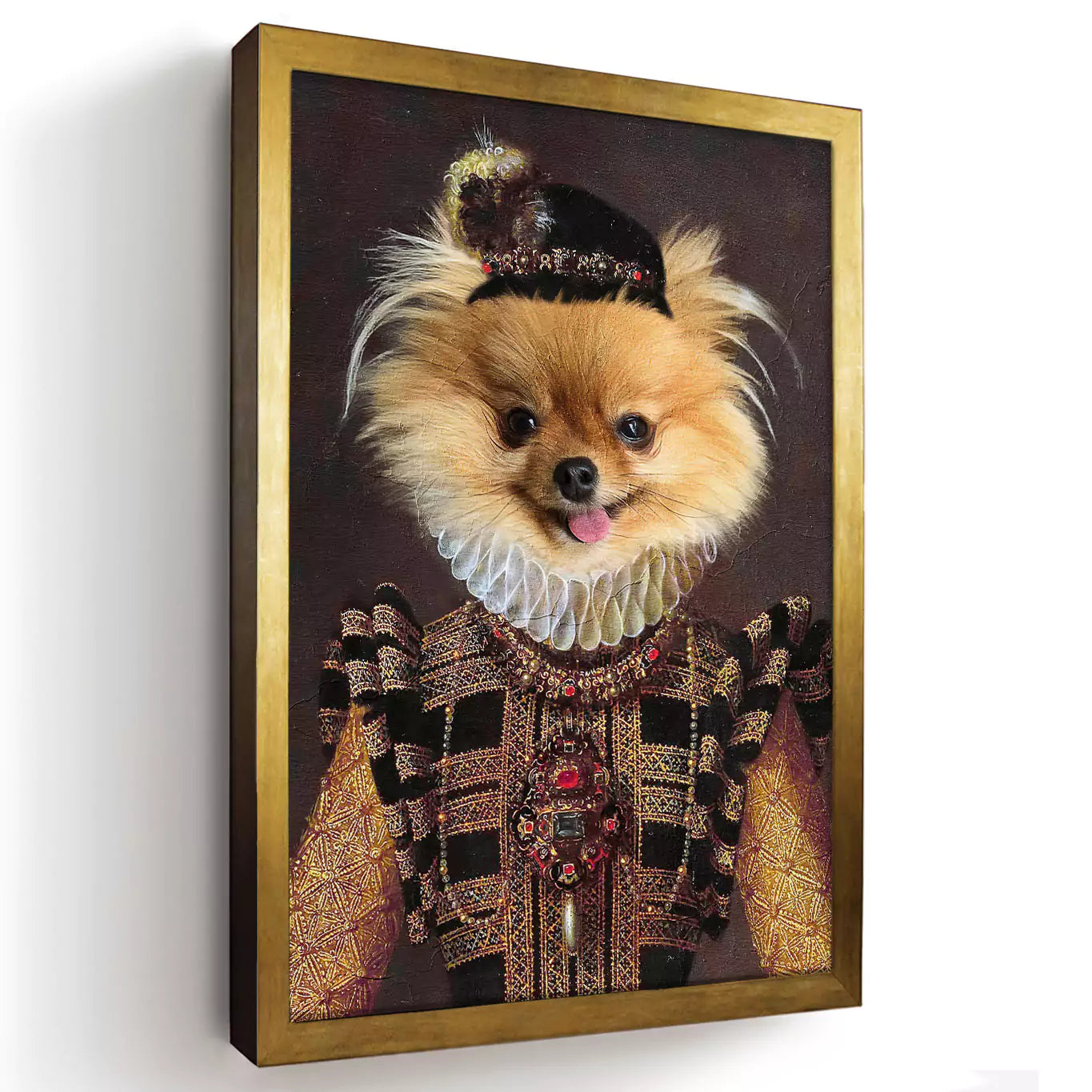 The Dame - Custom Vintage Pet Portrait - Lola & Pops
