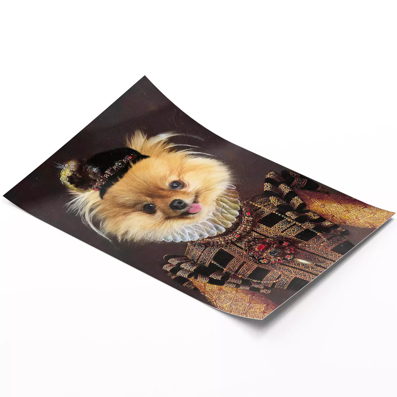 The Dame - Custom Vintage Pet Portrait - Lola & Pops
