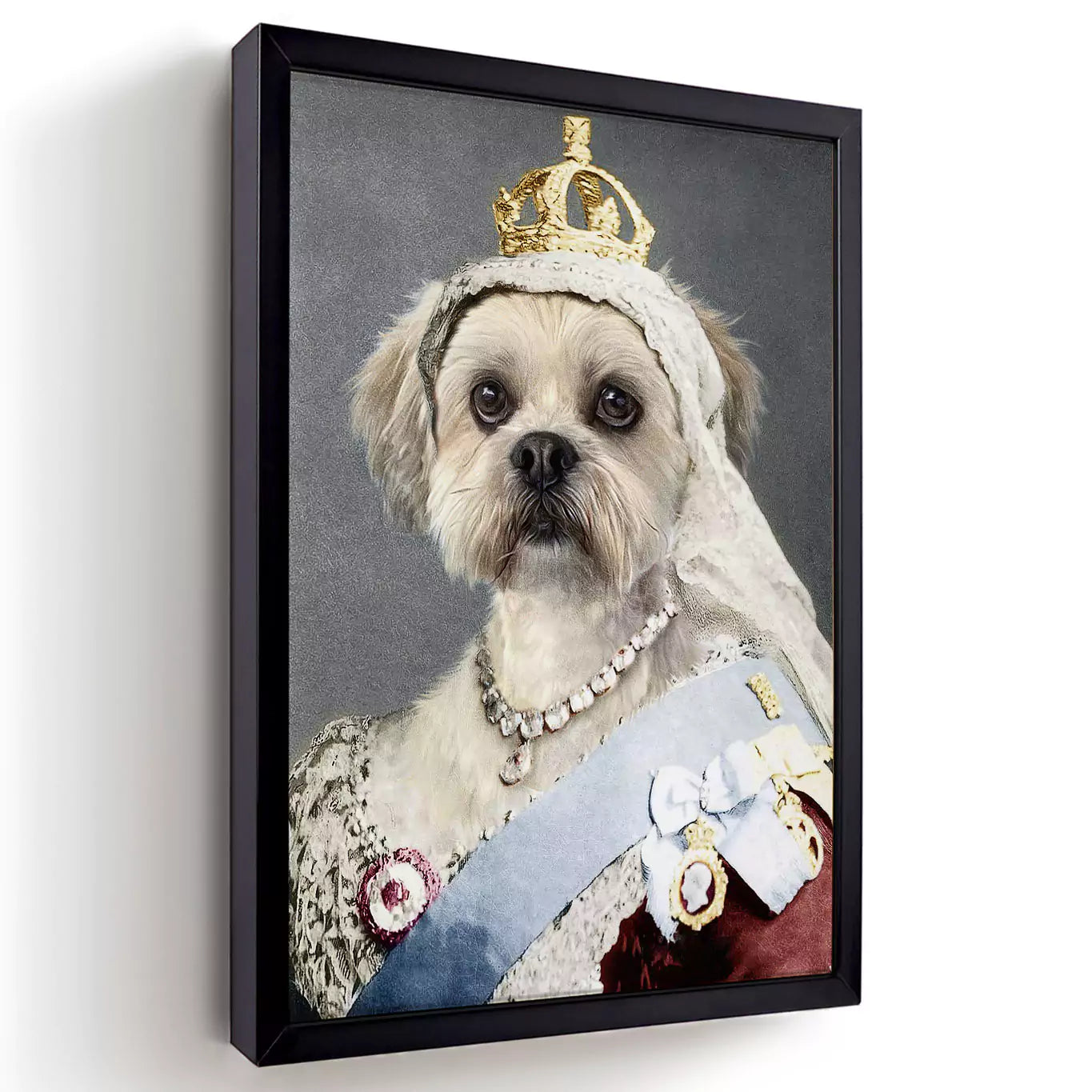 The Queen - Custom Vintage Pet Portrait - Lola & Pops