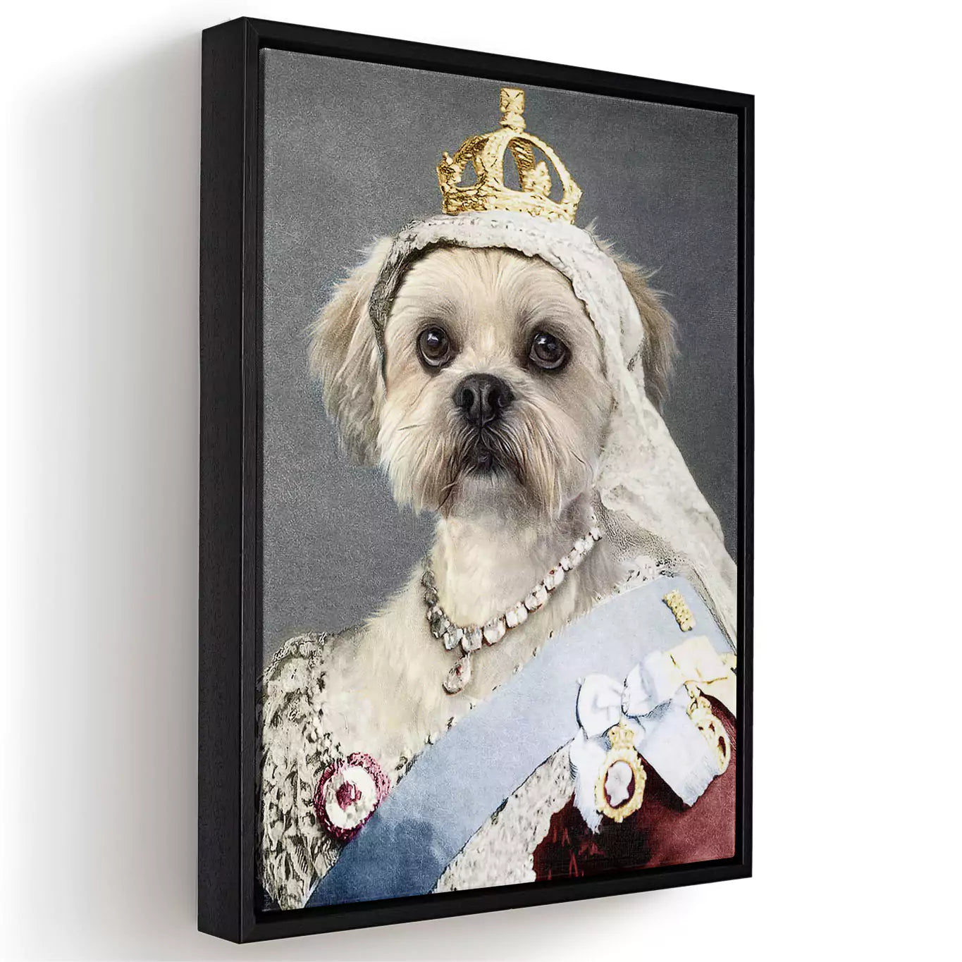 The Queen - Custom Vintage Pet Portrait - Lola & Pops