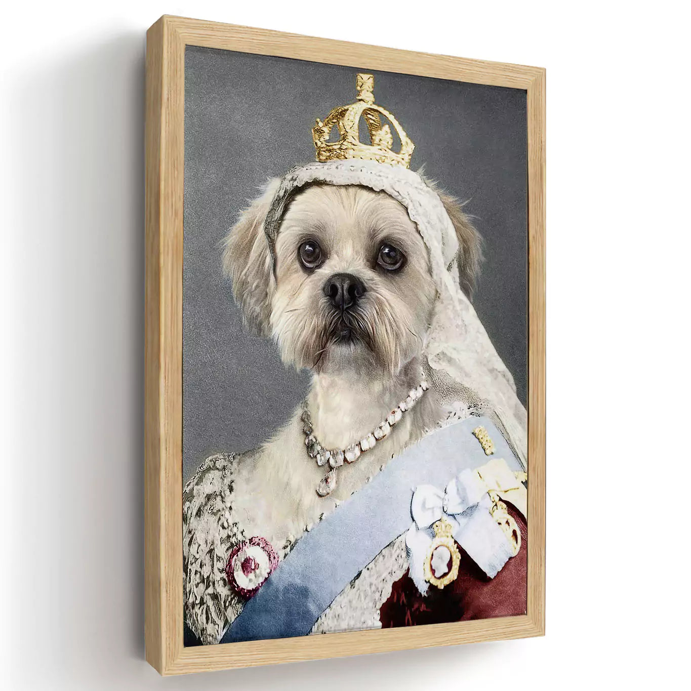The Queen - Custom Vintage Pet Portrait - Lola & Pops