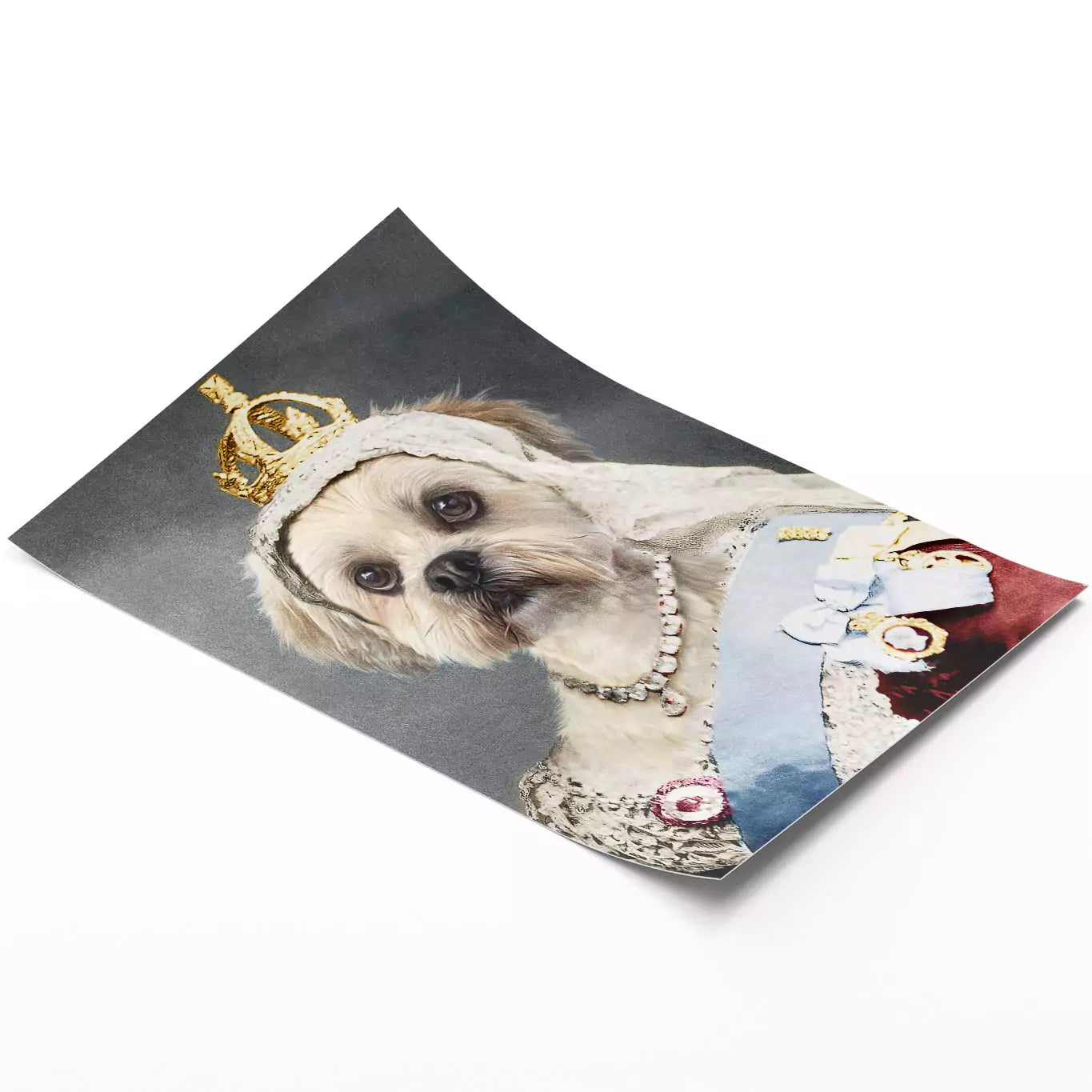 The Queen - Custom Vintage Pet Portrait - Lola & Pops