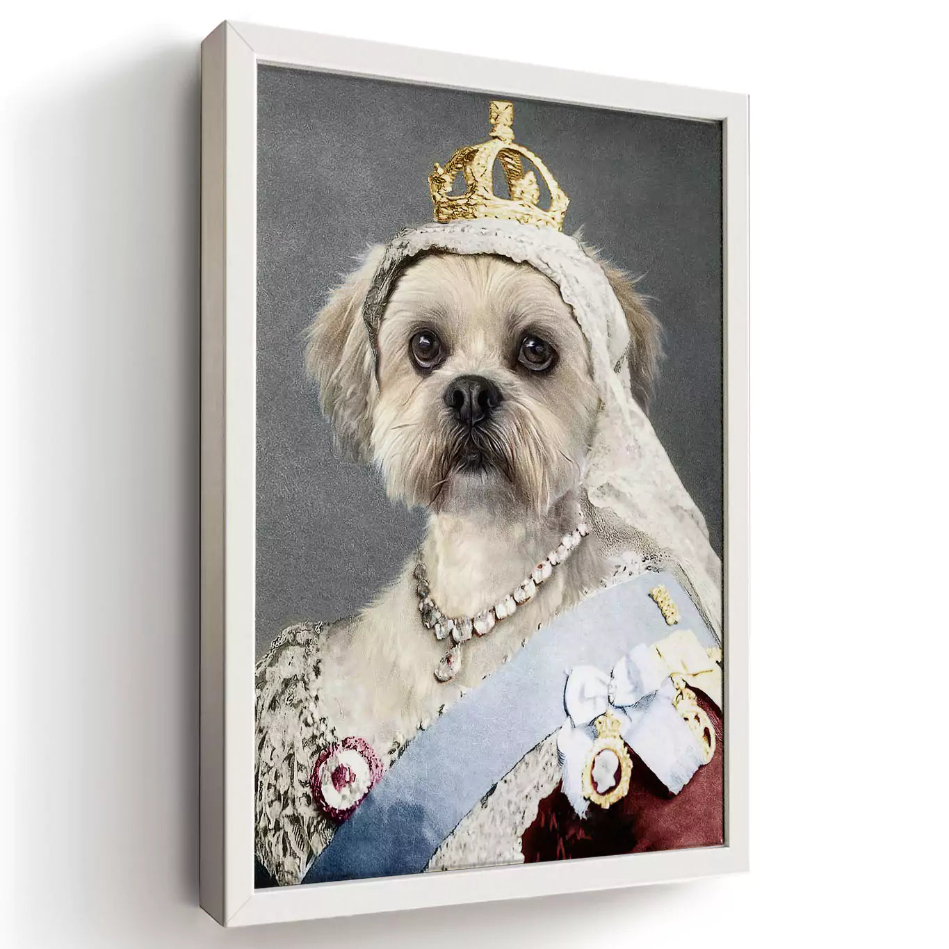 The Queen - Custom Vintage Pet Portrait - Lola & Pops
