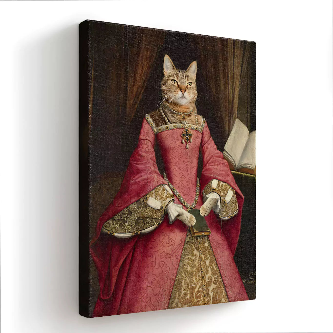 Tudor Queen - Custom Vintage Pet Portrait - Lola & Pops