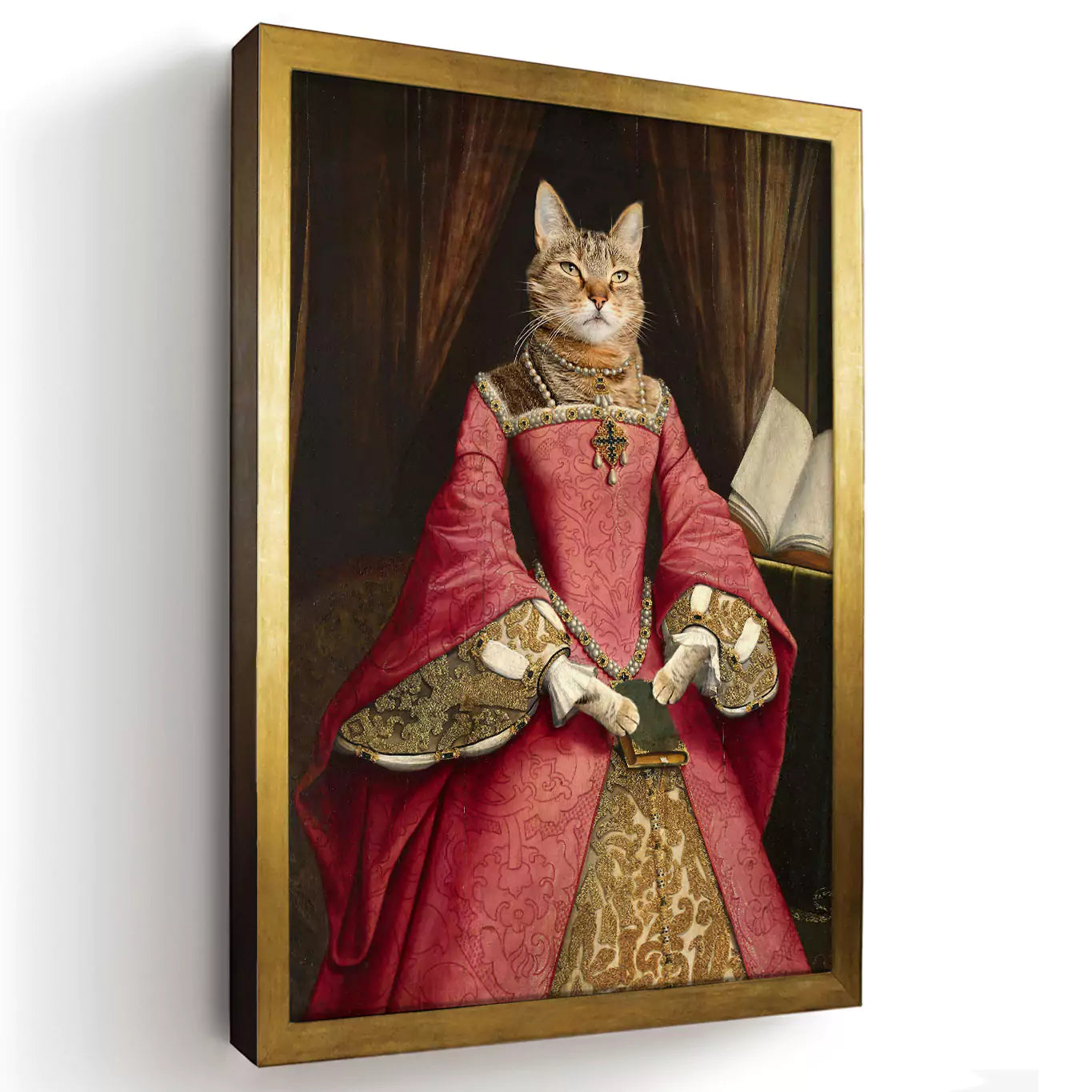 Tudor Queen - Custom Vintage Pet Portrait - Lola & Pops