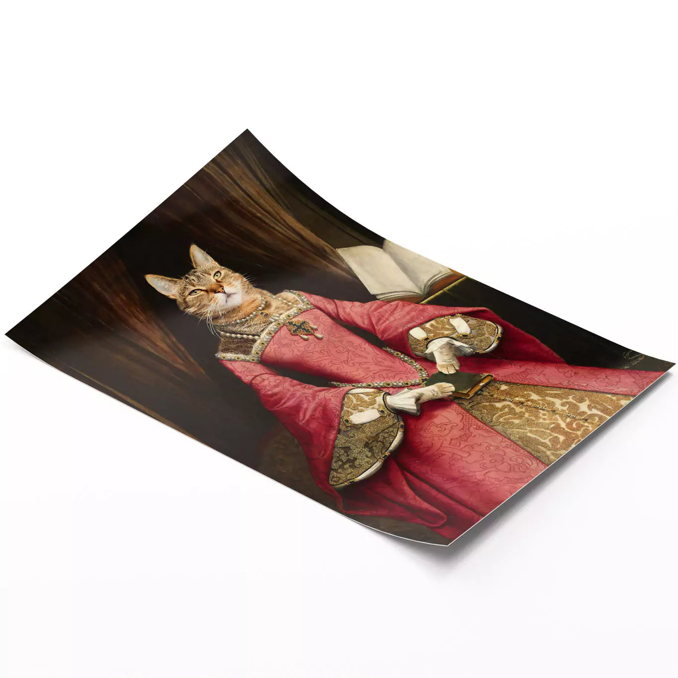 Tudor Queen - Custom Vintage Pet Portrait - Lola & Pops