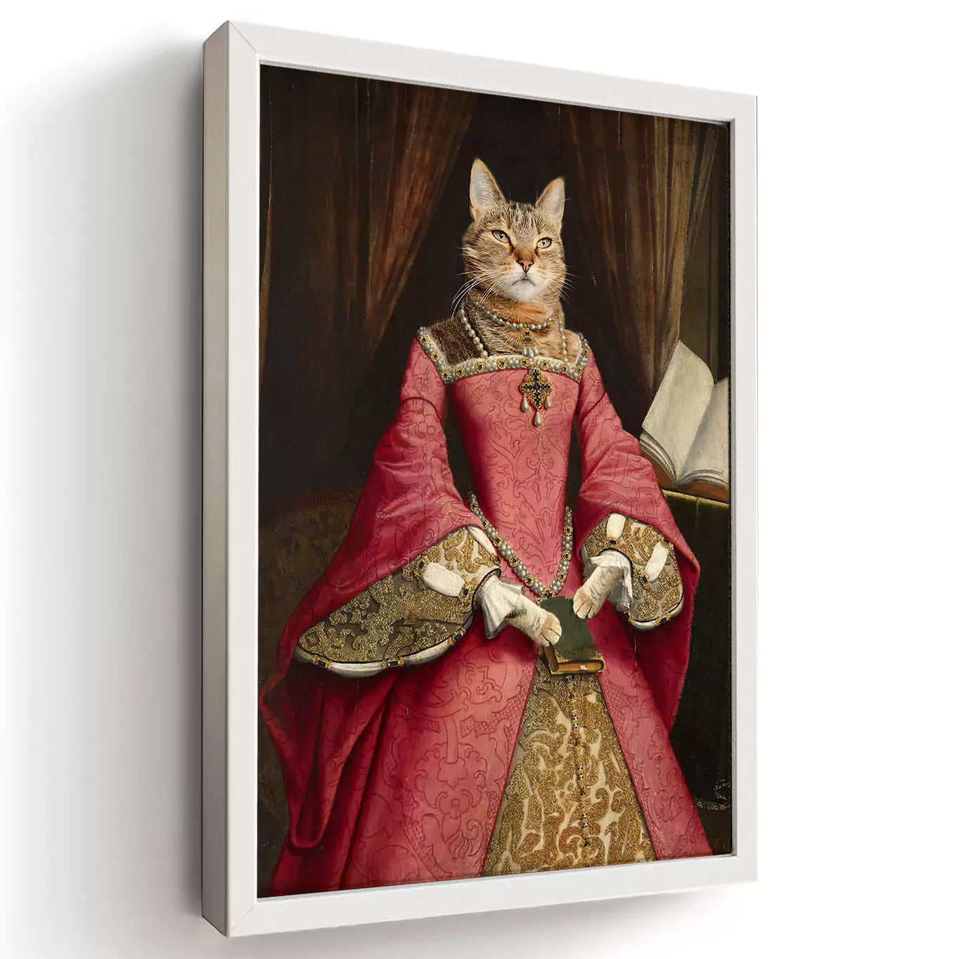 Tudor Queen - Custom Vintage Pet Portrait - Lola & Pops