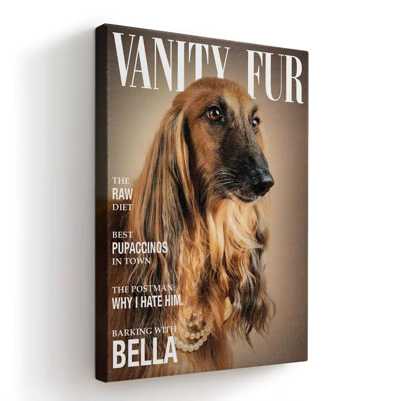vanity fur cover, vanity fur dog print, vanity fur print, vanity fair dog cover, vanity fair cat magazine cover, vanity fur canvas dog print