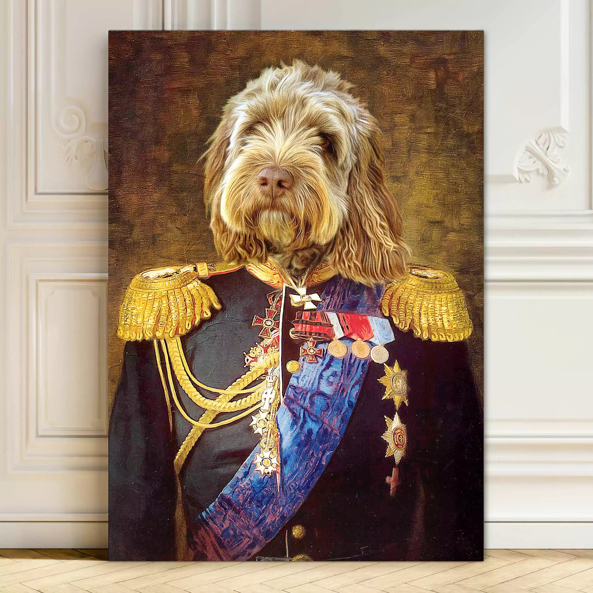 Admiral - Custom Vintage Pet Portrait - Lola & Pops