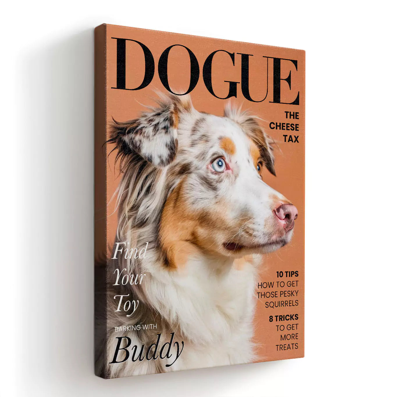 dogue dog magazine canvas