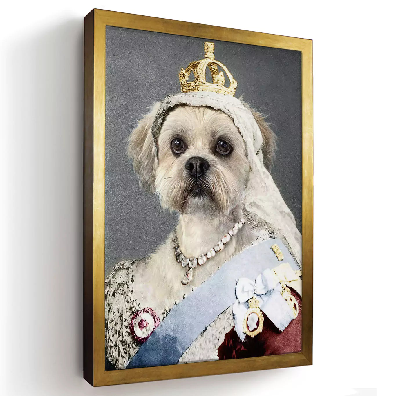 The Queen - Custom Vintage Pet Portrait - Lola & Pops